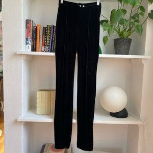 H&M Black Velour Pants